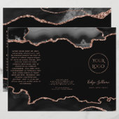 brochure zwarte haarstaart (Voorkant / Achterkant)