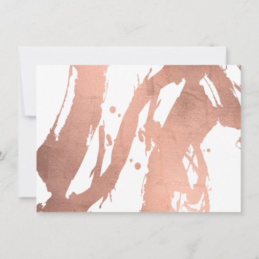 Brochures Abstraites en or Rose sur carte cadeau b (Dos)