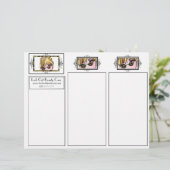 Brochures de beauté Eyelash Tri-Fold (Debout devant)