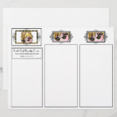 Brochures de beauté Eyelash Tri-Fold (Devant / Derrière)
