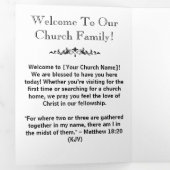 Brochures de connexion de l'église noire moderne (Intérieur en premier)