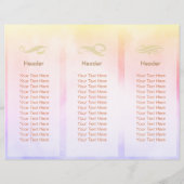 Brochures de massage de yoga à trois volets Pose d (Dos)