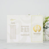Brochures de massage de yoga à trois volets Postur (Debout devant)