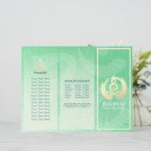 Brochures de massage de yoga à trois volets Postur (Debout devant)
