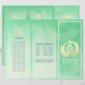 Brochures de massage de yoga à trois volets Postur (Devant / Derrière)