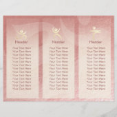 Brochures de massage de yoga à trois volets Postur (Dos)