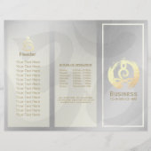 Brochures de massage de yoga à trois volets Postur (Devant)