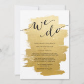 Brochures d'or Nous faisons Faire-part de mariage (Devant)