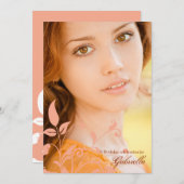 Brochures gracieuses Invitation photo (Devant / Derrière)