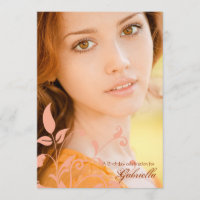 Brochures gracieuses Invitation photo