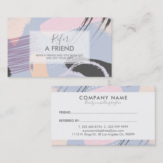 Brochures modernes Composition Carte de référence (Devant / Derrière)