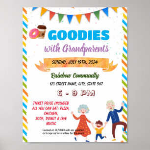 Brochures pour grand-parents affiche du dépliant