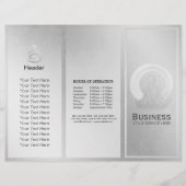 Brochures Studio Yoga Tri-Fold Pose de méditation  (Devant)