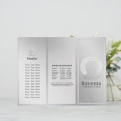 Brochures Studio Yoga Tri-Fold Pose de méditation (Debout devant)