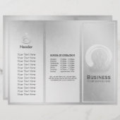 Brochures Studio Yoga Tri-Fold Pose de méditation (Devant / Derrière)