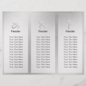 Brochures Studio Yoga Tri-Fold Pose de méditation (Dos)