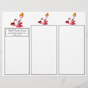 Brochures triplées pour le nettoyage des maisons