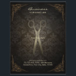 Brochures vintages encadrées de salon de coiffure<br><div class="desc">Brochures vintages de salon de coiffure Damas encadrées.</div>
