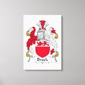 Brock Family Crest Canvas Afdruk (Voorkant)