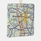 Brockton MA Map Keramisch Ornament (Rechts)