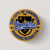 Brockton, Massachusetts Ronde Button 3,2 Cm (Voorkant)