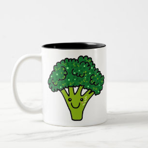 Brocoli-groente Tweekleurige Koffiemok