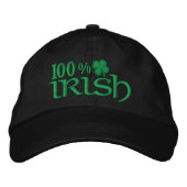 Brodée 100 % Casquette IRLANDAIS (Devant)