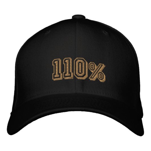 Brodée 110% Champions d'or Casquette brodé (Devant)