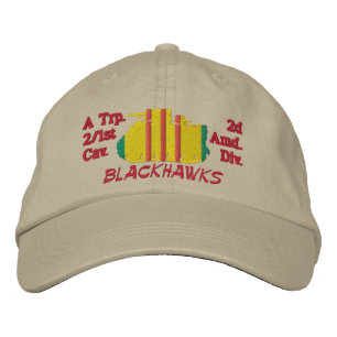 Brodée 1/1st Cav.2d Amd. Casquette brodé Div M113