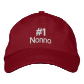 Brodée #1 Nonno  - ajouter un nom Casquette de Baseball P (Devant)