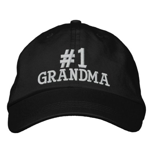 Brodée #1 Numéro un grand-mère Casquette brodé (Devant)