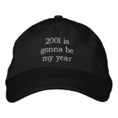 Brodée 2001 sera mon casquette d'année (Devant)