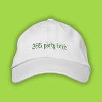 365 Fête Mariée Green Pop Girl Été papa Casquette