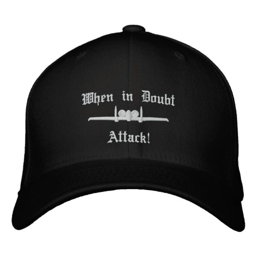 Brodée A-10 Attack Golf Casquette avec appel Connexion ar (Devant)