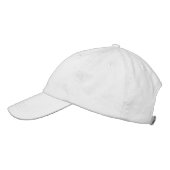 Brodée Accessoires pour cheveux Casquette blanc Casquette (Gauche)
