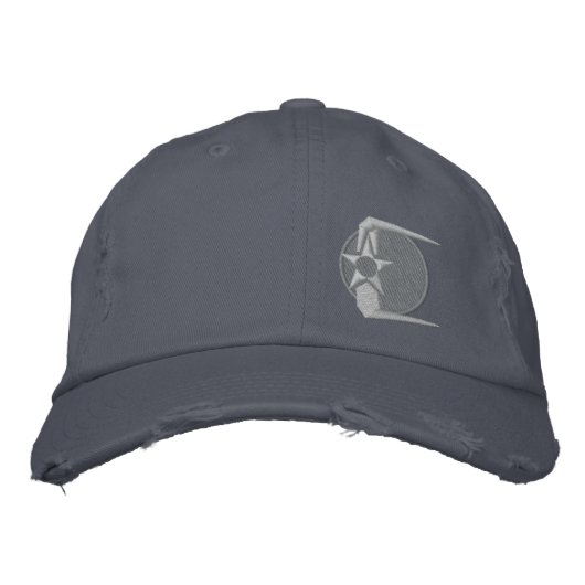 Brodée ~ affligé OrbitalDefense.com de casquette de (Devant)