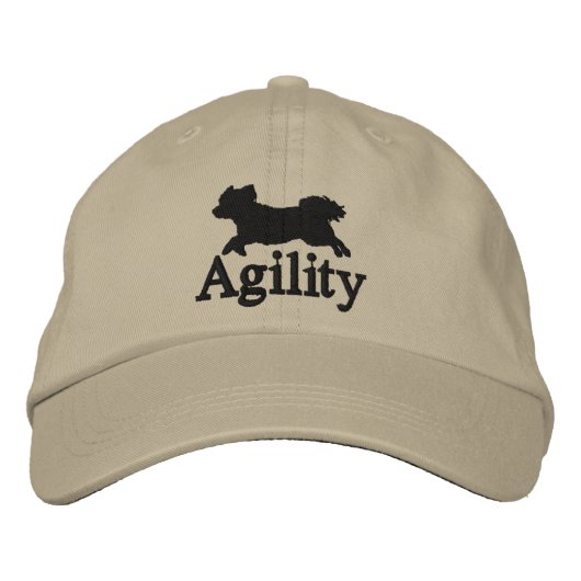 Brodée Agility Bichon Frise Casquette brodé (Devant)