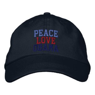 Brodée Amour de la paix brodé Obama Casquette du bal