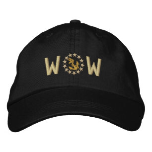 Brodée ANCRE Stars Monogramme Personnaliser Casquette bro