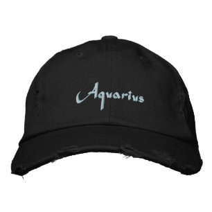 Brodée Aquarius Zodiac Brodé Casquette / Casquette