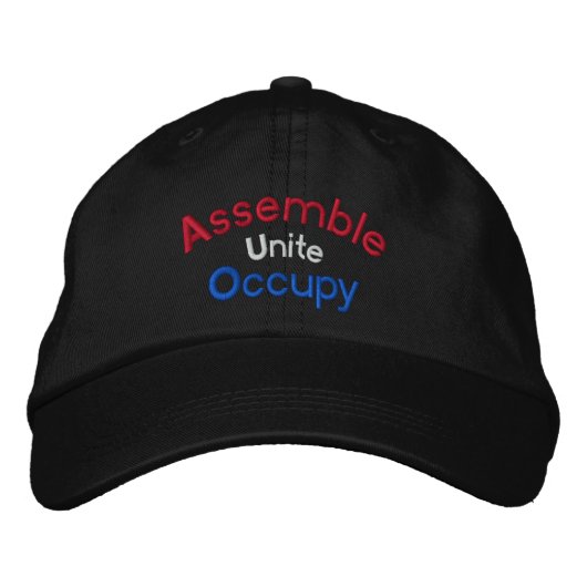 Brodée Assembler Unite Occupy Casquette brodé (Devant)