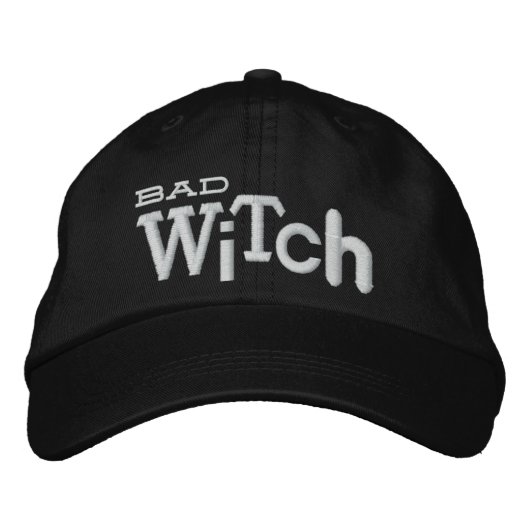 Brodée BAD WITCH Style Eclectique Halloween Casquette bro (Devant)