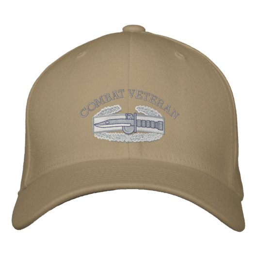 Brodée Badge d'action de combat, Casquette du ruban Irak (Devant)