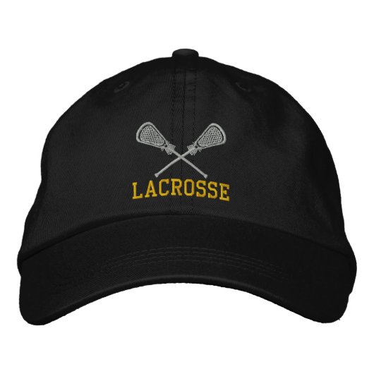 Brodée Bâtons de crosse traversés Casquette brodé (Devant)
