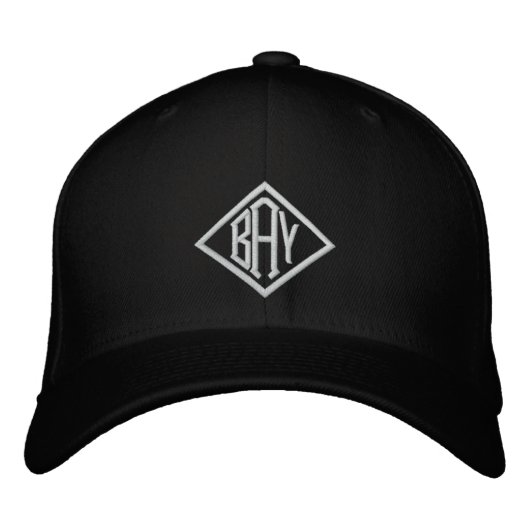 Brodée BAY Custom Baseball Casquette (Devant)