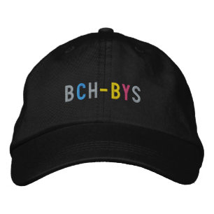 Brodée BCH - casquette BYS (noir avec arc-en-ciel)