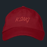 Brodée Beau camionneur KING Créer Propre Casquette de tex<br><div class="desc">Beau KING Trucker Créer Propre Casquette De Texte Élégant Brodé Casquette De Baseball. Style -Autre Apparel Basic Adaptable Nom du Casquette Casquette - KING Casquette Couleur - Red Font Name - Oesco Script Créez votre propre nom de texte ou créez votre propre Casquette de texte, facile à modifier ou à...</div>
