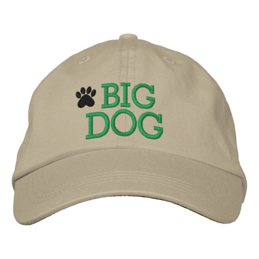Brodée Big Dog Casquette par SRF (Devant)