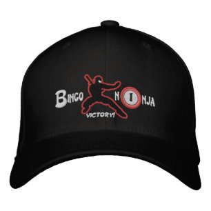 Brodée BINGO NINJA casquette en laine flexible avec URL