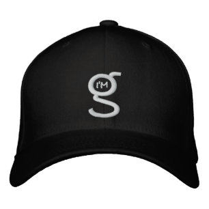 Brodée Black Flex Fit Casquette w White I'm G Logo